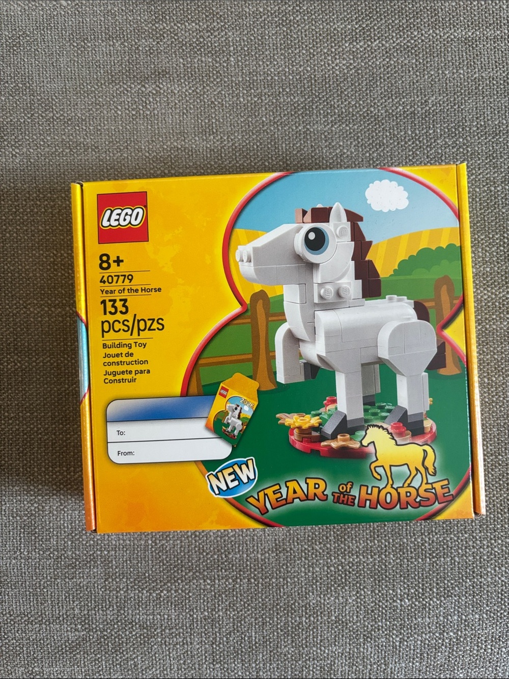 Lego Year of the Horse Building Set - White, Yellow, Green